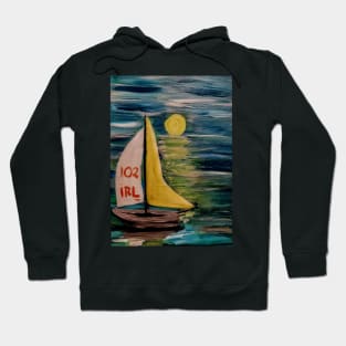 Irish sail boat competing Hoodie